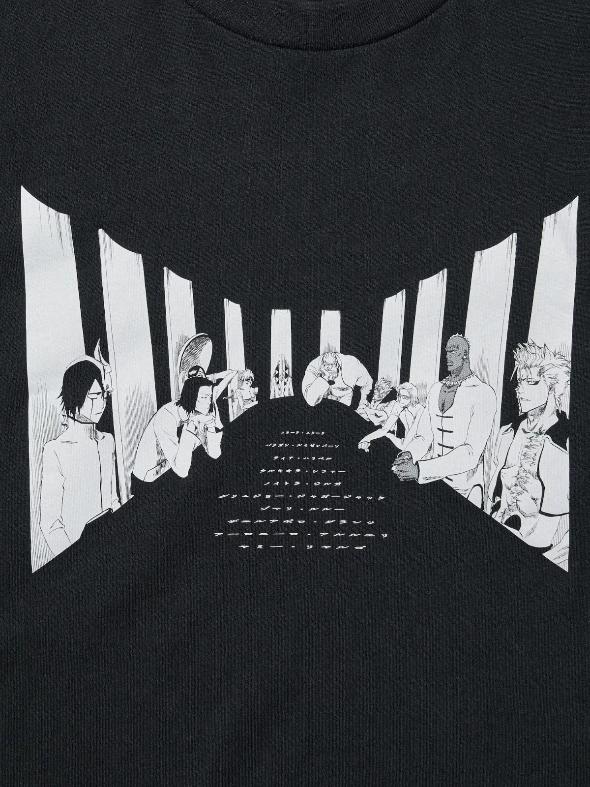 BLEACH UT T-Shirt Black Japanese Anime Graphic Uniqlo Ichigo Rukia Aizen