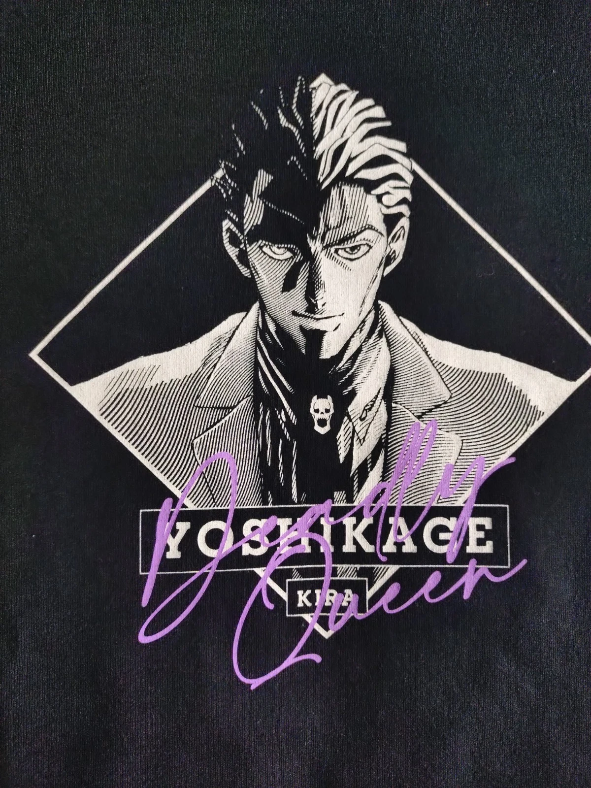 JoJo’s Bizarre Adventure Diamond Is Unbreakable Yoshikage Kira Killer Queen T-Shirt LL Black Japan