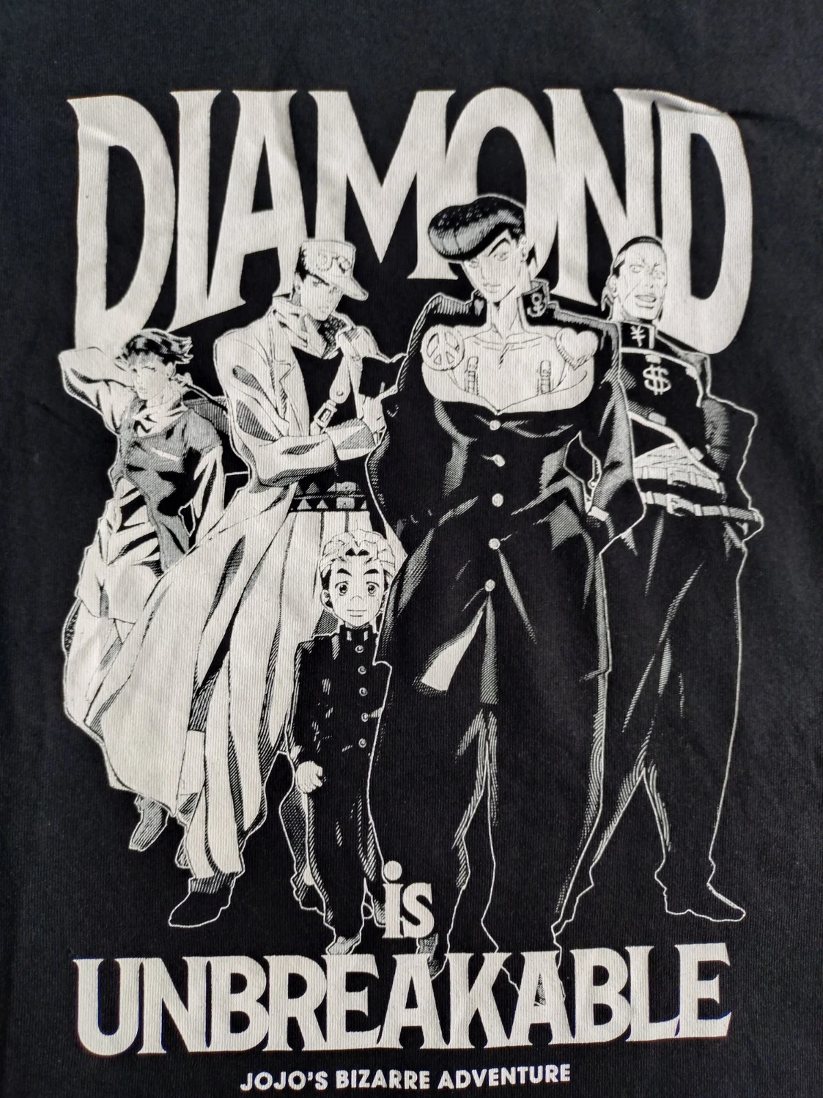 JoJo’s Bizarre Adventure Diamond is Unbreakable T-Shirt WORKMAN Black LL