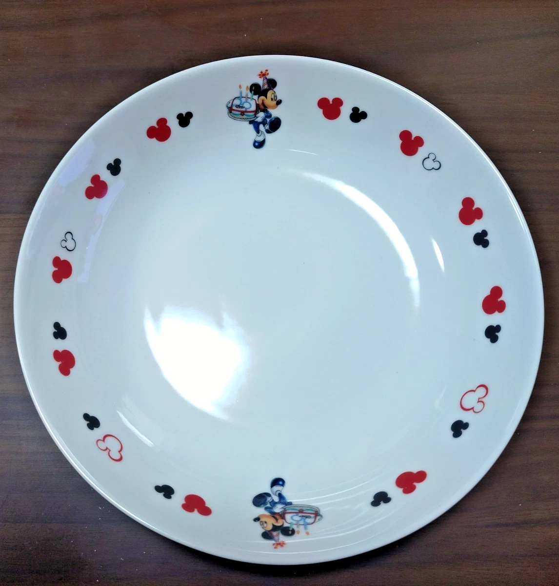 Disney Channel 3rd Anniversary Mickey Mouse Pasta Plate 7-Eleven Japan 2006 Rare