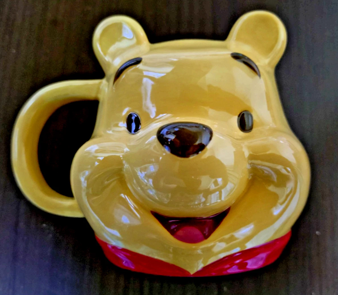Rare Disney Sanrio Winnie the Pooh Face Mug Cup Japanese Original Box